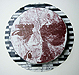 Masque 1, 2012, Serigraphy and pencil on paper, 20 cm. (diameter)